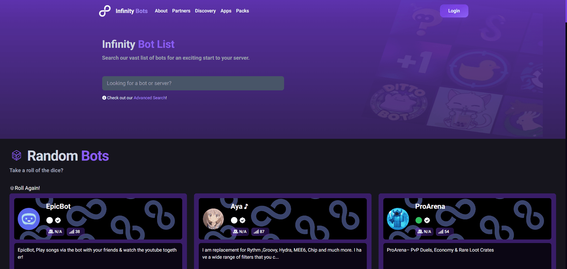 Infinity List banner